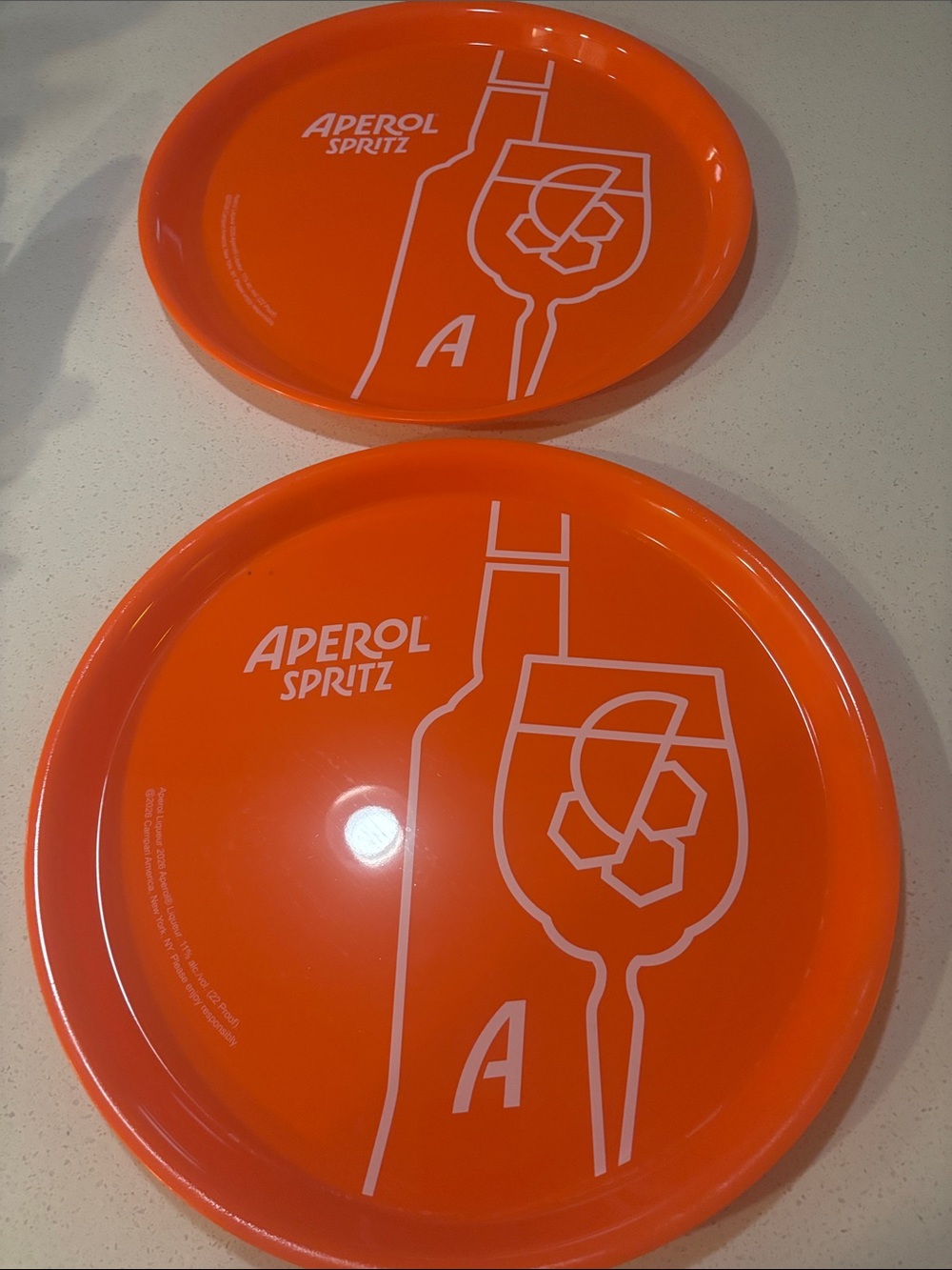 Orange Serving Tray - Aperol x 2